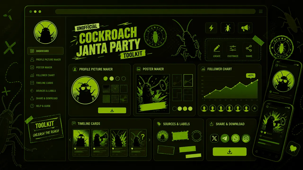 CJP Toolkit image maker interface with poster and DP previews